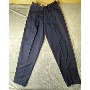 KIKIT MAURICE SASSON Vtg Pleated Pants‎ Navy Size 32